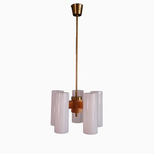 Lampadario di Uno & Östen Kristiansson per Luxus, anni '60, set di 2