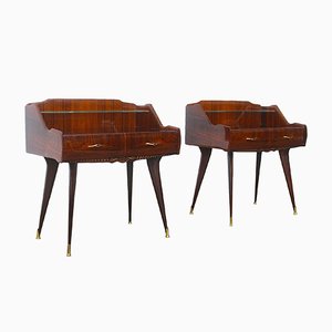 Tables de Chevet Style Paolo Buffa Vintage, Set de 2