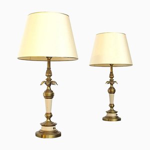 Lampes de Bureau Hollywood Regency de Stiffel Lighting, 1960s, Set de 2