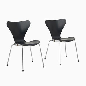 Silla Butterfly 3107 Mid-Century de Arne Jacobsen para Fritz Hansen. Juego de 2