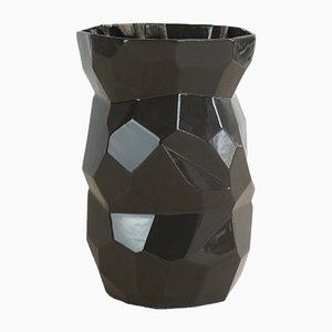 Vaso Poligon nero di Studio Lorier