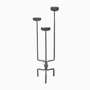 Wrought Iron Candleholders by Manfred Bredohl for Bredohl Design Vulkanschmiede, 1970s, Set of 2
