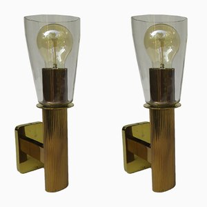 Vintage Wall Lamps, 1960s, Set of 2