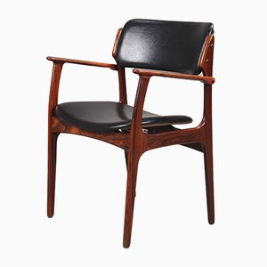 Fully Restored Rosewood Armchair by Erik Buch for O.D. Møbler, 1960s