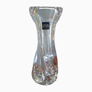 French Glass Vase from Sevres, 1980s