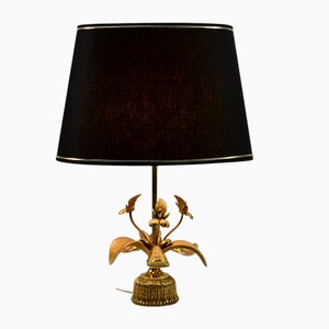 Lampe de Bureau Fleur de Lis Mid-Century en Laiton, 1960s