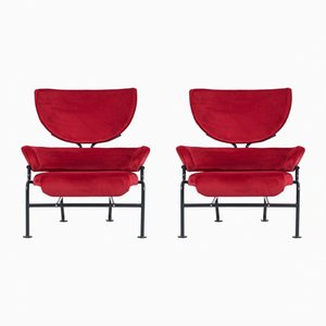 PL19 Lounge Chairs by Franco Albini for Poggi, 1960s, Set of 2