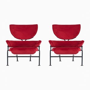 Set of PL19 Lounge Chairs by Franco Albini for Poggi, 1960s