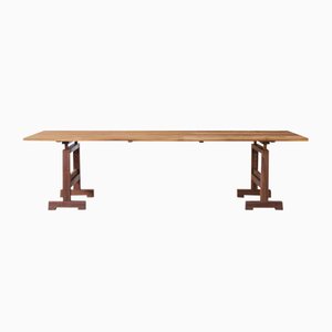 Torre Table With Trestles By Enrico Tonucci, Tonucci Collection