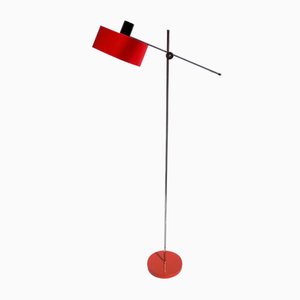 Lámpara de pie roja de Stilux, años 60