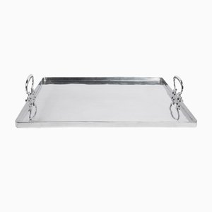 Large Colony Tray in Polished Aluminum by Aldo CIbic for Paola C.