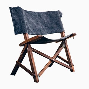 Dino Walnut & Cotton Chair by Tonuccidesign for Tonucci Manifestodesign