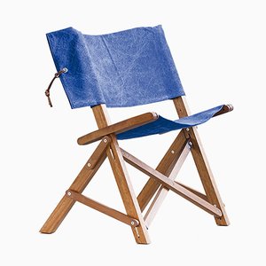 Chair Dino en Iroko & Cotton par Tonuccidesign pour Tonucci Manifestodesign