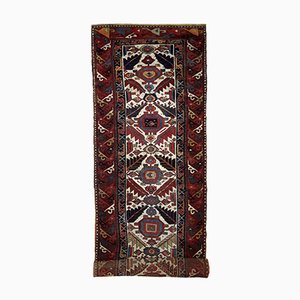 Tapis de Couloir Nothwest Antique Fait Main, 1840s