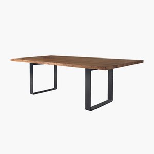 Table Misura Rovere avec Pieds SLITTA B-186 de DALE Italia