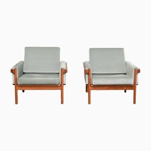 Set of Green Armchairs by H.W. Klein for Bramin, 1960s
