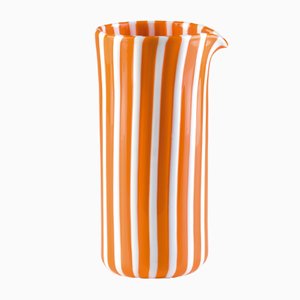 Opalweißer & orangefarbener Pastelli Krug von LPWK für Purho
