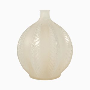 Jarrón Malines opalescente vintage de René Lalique