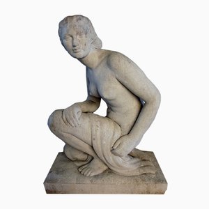 Large Vintage Stone Figurine by Lucien Gibert