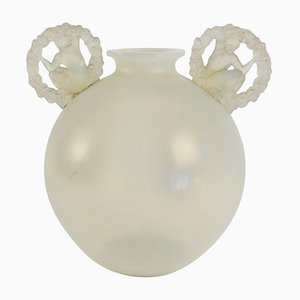 Vintage Ronsard Vase aus Opalglas von René Lalique
