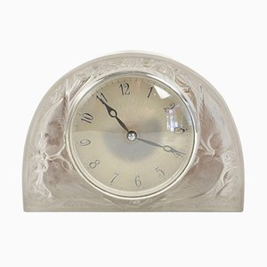 Vintage Sparrows Pendulum Clock by René Lalique for ATO