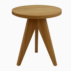 Mesa auxiliar Lollipop en roble natural de Dejan Stanojevic para ASTALfurniture