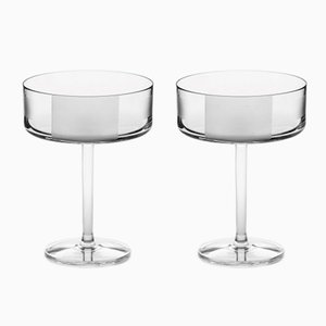 Irish Handmade Crystal No II Cocktail Glasses by Scholten & Baijings for J. HILL's Standard, Set of 2