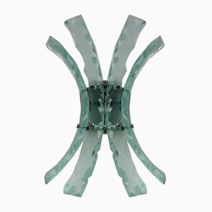 Glass Sconce by 04 for Fontana Arte, 1960s