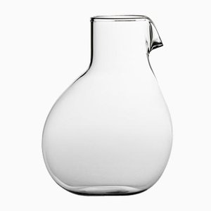 Carafe Low Dod en Verre Transparent Lisse par Matteo Cibic pour Paola C., 2018