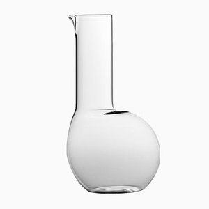 Dudù High Carafe in transparent smooth blown glass by Matteo Cibic for Paola C., 2018