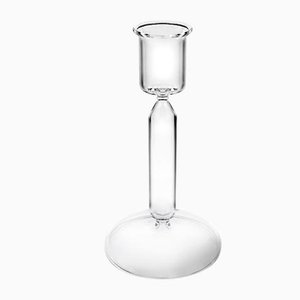 Luna Low Candle Holder in Transparent Blown Glass by Aldo Cibic for Paola C., 2018