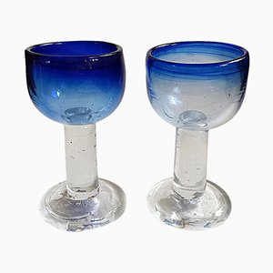 Verres à Pieds par Viivi-Ann Keerdo pour Koppel-Keerdo Glass Studio, 1999, Set de 2