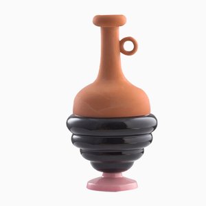 Mini #06 HYBRID Vase in Schwarz & Pink von Tal Batit