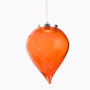 Lámpara colgante Flik en naranja de Karim Rashid para Purho
