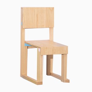 EASYDiA Junior Terramare Chair in Solid Chesnut by Massimo Germani Architetto for Progetto Arcadia, 2017