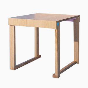 Table EASYoLo Junior Terramare en Châtaignier Massif par Massimo Germani Architetto pour Progetto Arcadia, 2017
