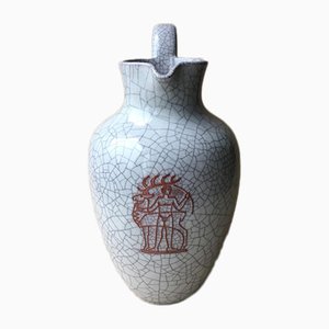 Große Vase von Majolika Karlsruher, 1950er