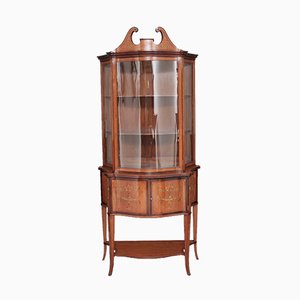 Vitrine Antique en Bois de Satin