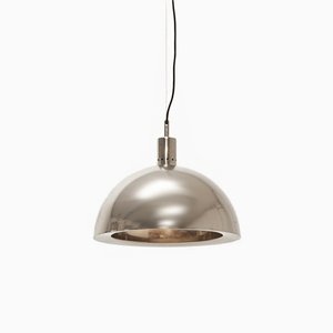 Italienische Deckenlampe aus Nickel, 1960er