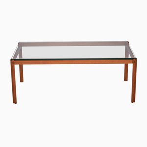 Danish Teak & Glass Coffee Table, 1960s