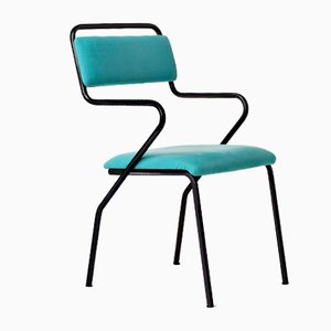 Silla Maestro turquesa de Vincenzo Tamborrino para Officine Tamborrino