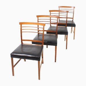 Dining Chairs by Ole Wanscher for A.J. Iversen, 1960s, Set of 4