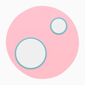 Specchio Eco rosa di Alessandro Guerriero per Officine Tamborrino