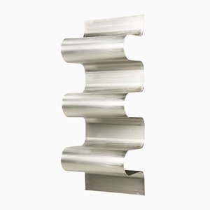 Silver Wave Bookshelf by Julien Vidame