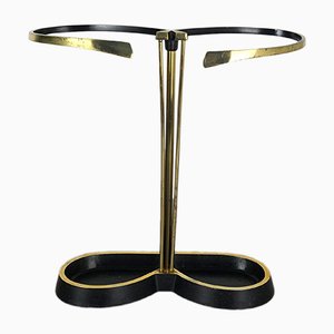 Bauhaus Brass Umbrella Stand, 1950s