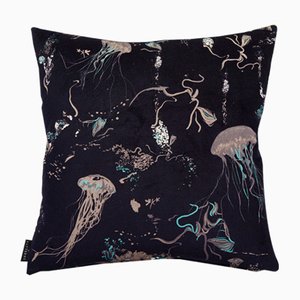 Cuscino Jellyfish in blu marino di 17 Patterns