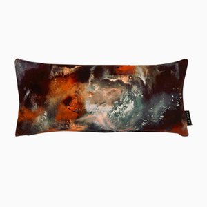 Cloudbusting Rust Lumbar Cushion by 17 Patterns