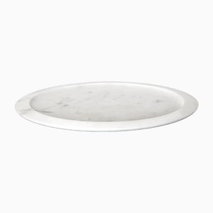 Nysiros Tray in Bianco Michelangelo Marble by Ivan Colominas for MMairo