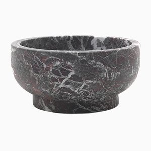 Memory Bowl in Rosso Levanto Marble by Cristoforo Trapani for MMairo
