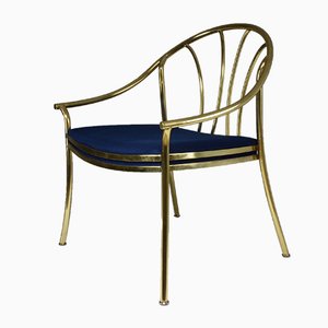 Vintage French Brass Armchair